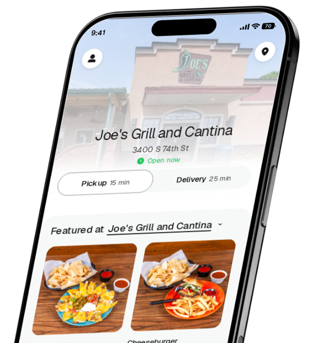Joe's Grill and Cantina app preview