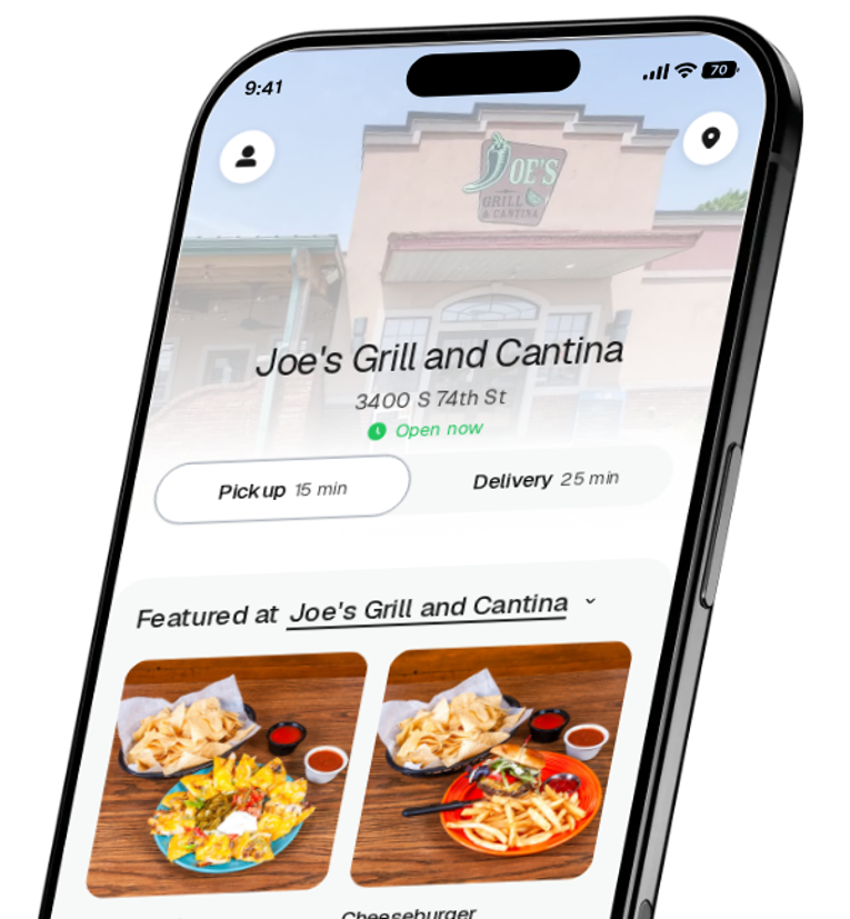 Joe's Grill and Cantina app preview