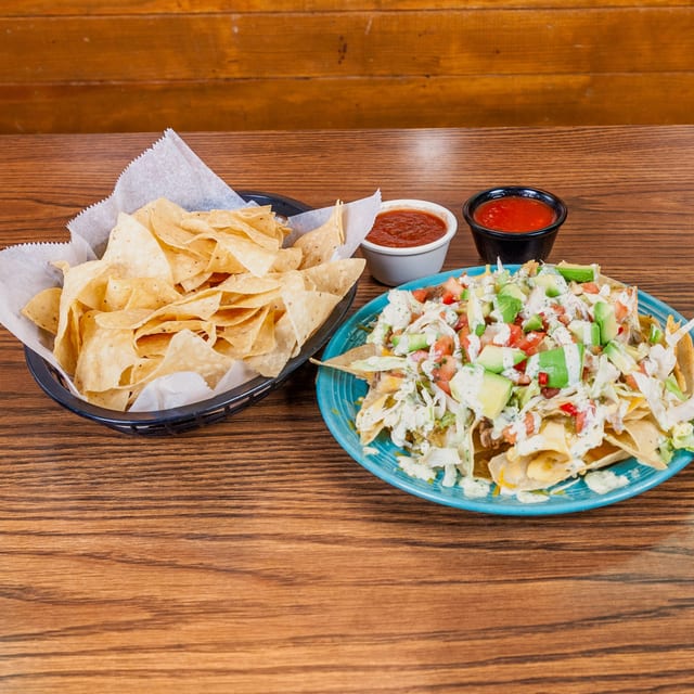 3 Cheese Carnitas Nachos.